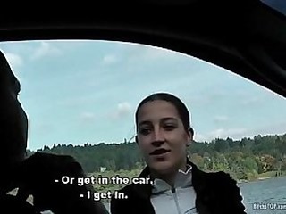 Fuckslut STOP Real Czech hitchhiker Lenka fucked