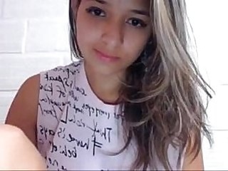 Legal yr old Latin doll opens up her fuckbox broad open