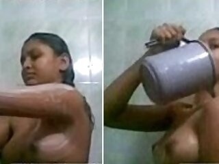 Bhabhi recorded bare in shower by devar secretly