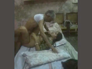 Pakistani older man has  with daughter-in-law and salivates on her face