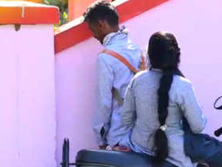 Indian lover shares romantic moments in outdoor setting