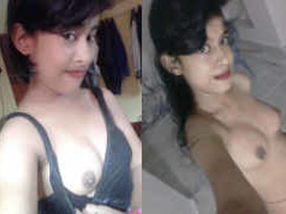 Pretty damsel Anjali taunts with her  and strokes