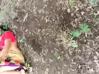 Elderly Randy engages in outdoor sexual activity