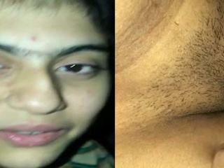 Desi guy records his girlfriend's first-ever time with a virgin puss