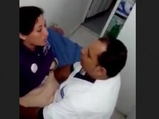 Indian doctor's  meeting with patient