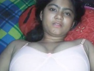Indian wifey with taut vagina gets messy