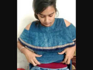 Desi's sensuous solo session: A movie of her totally bare and stretching her moist puss