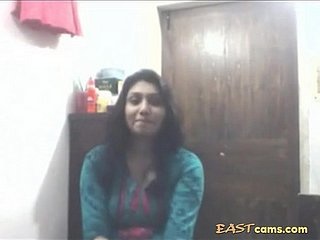Indian ultra-cutie Antora indulges in self-pleasure on webcam