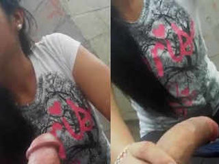 Desi girlfriend's fast oral hookup and cowgirl rail on meaty penis
