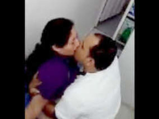 Clinic staff member films Desi nurse having sex