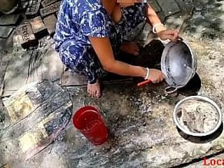 Village girl's erotic kitchen encounter