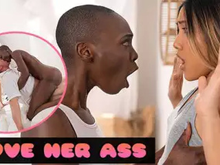 Chinese and dark-hued sweethearts pamper in ass-fuck fuck-fest with milk and bust
