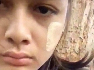Outdoor fucky-fucky with a hairy gf and her  cunt