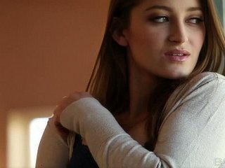 Youthful and voluptuous Dani Daniels unsheathed in explicit show of her personal field