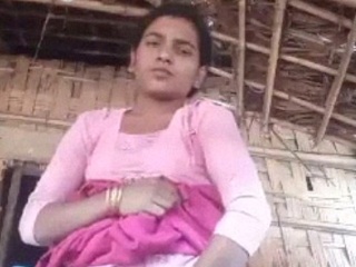 Indian solo onanism flick with fingering