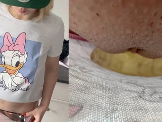 Unseen footage of a youthful nymph urinating in undies